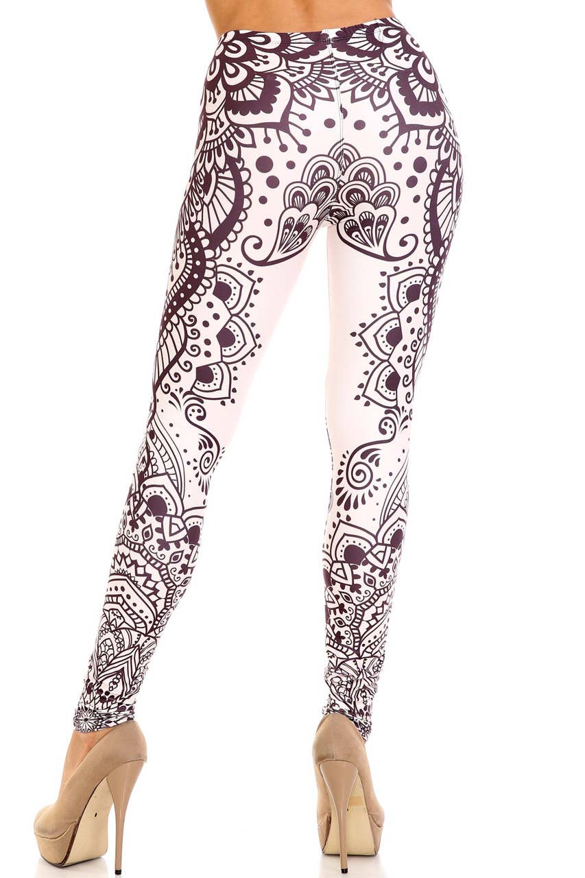 Creamy Soft Creamy Tribal Mandala Leggings - USA Fashion™