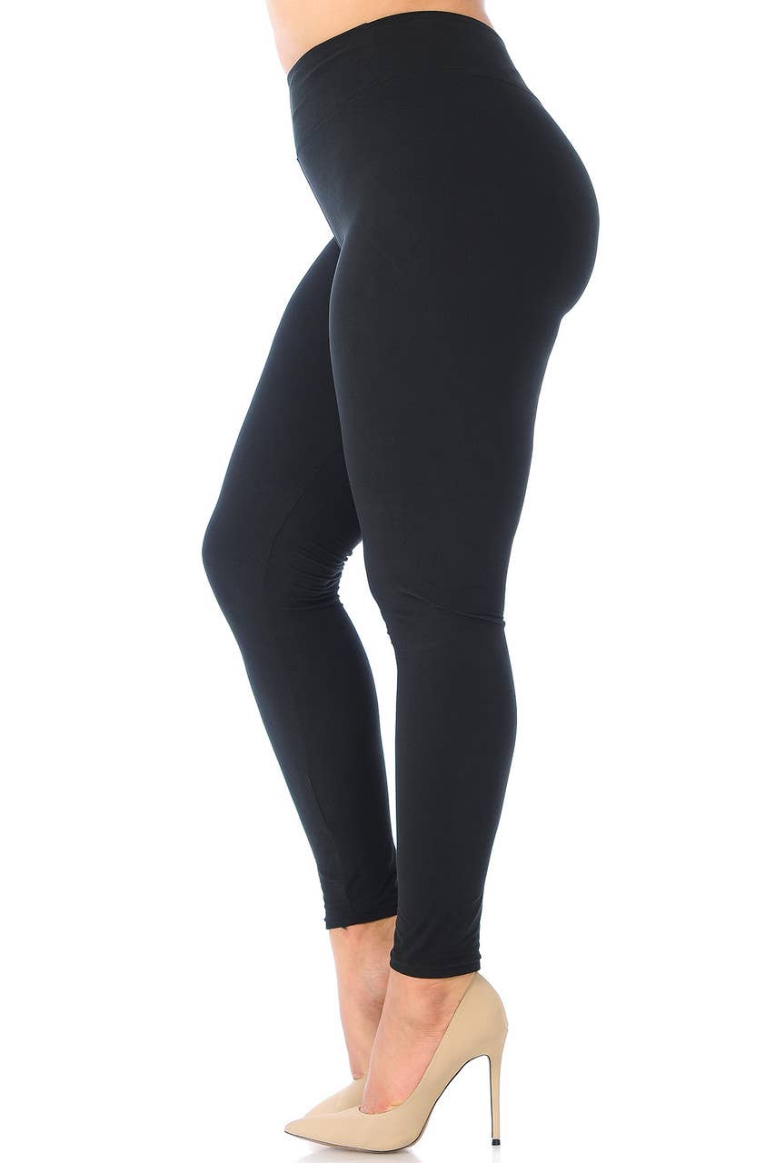 Buttery Smooth Basic High Waist Plus Size Leggings