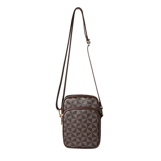 PU North South Crossbody Bag with Strap