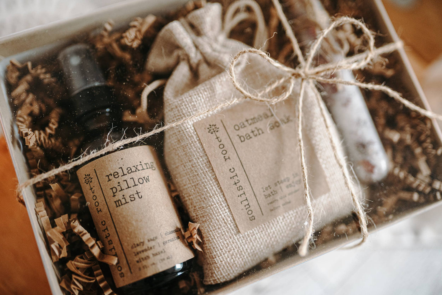 Essential Oils & Self Care Gifts - Rose Gift Set  | Pillow Spray | Rose Oatmeal | Bath Salts