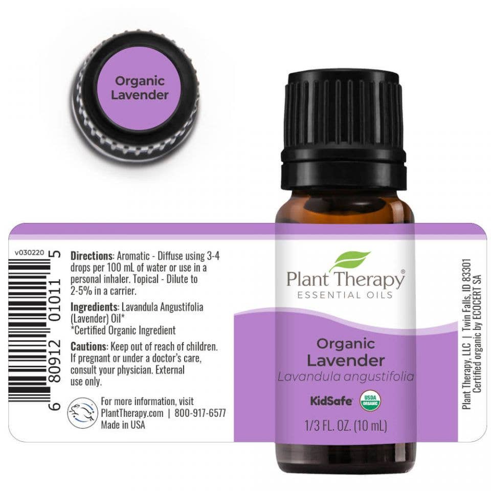 Plant Therapy - Organic Lavender Essential Oil 10 mL