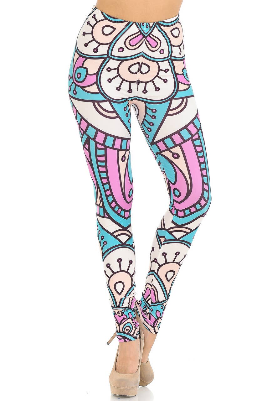 Creamy Soft Cute Mandala Leggings - USA Fashion™