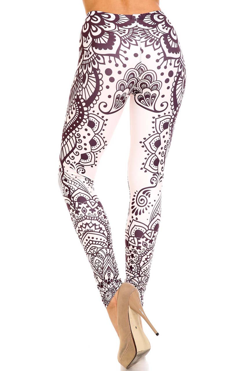 Creamy Soft Creamy Tribal Mandala Leggings - USA Fashion™