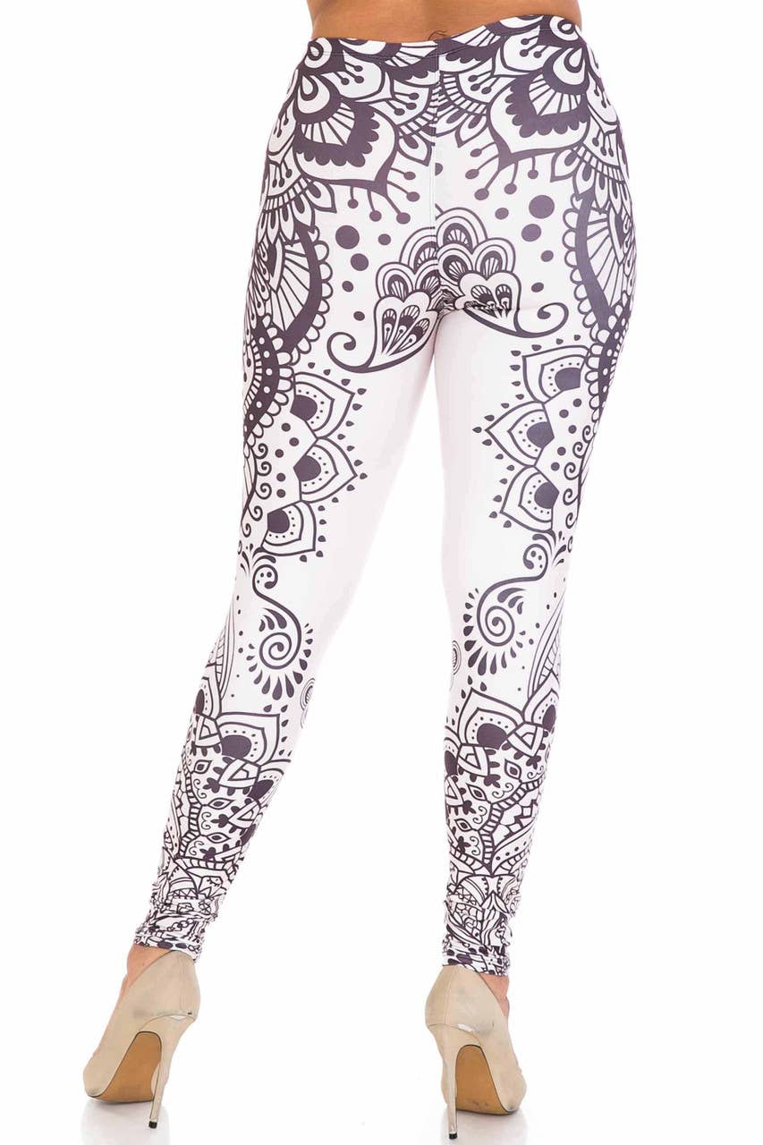 Creamy Soft Creamy Tribal Mandala Leggings - USA Fashion™