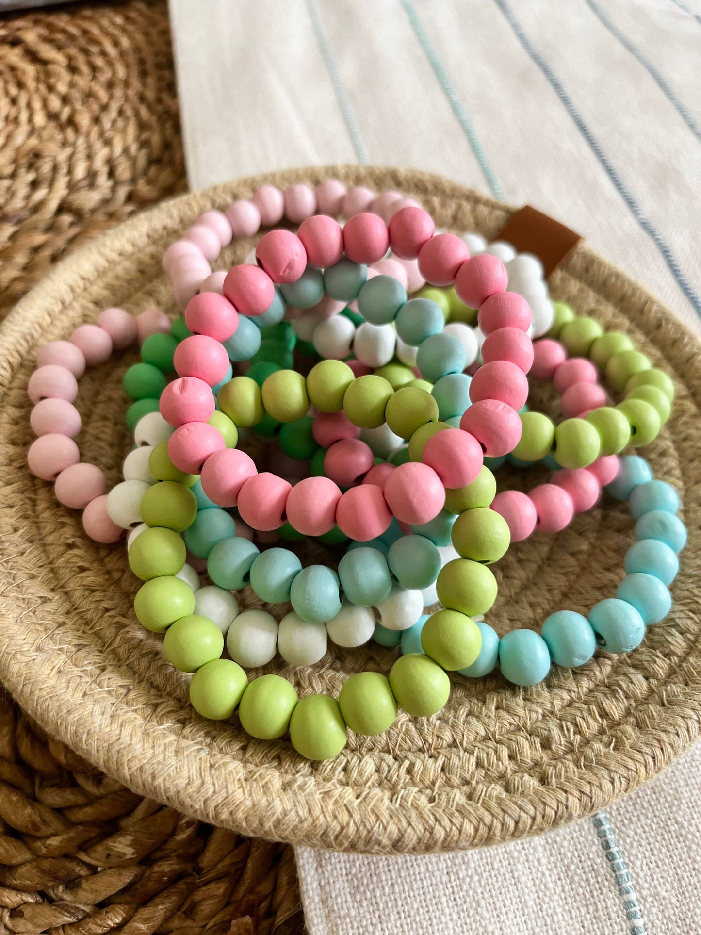 Boho Wooden Beaded Bracelets