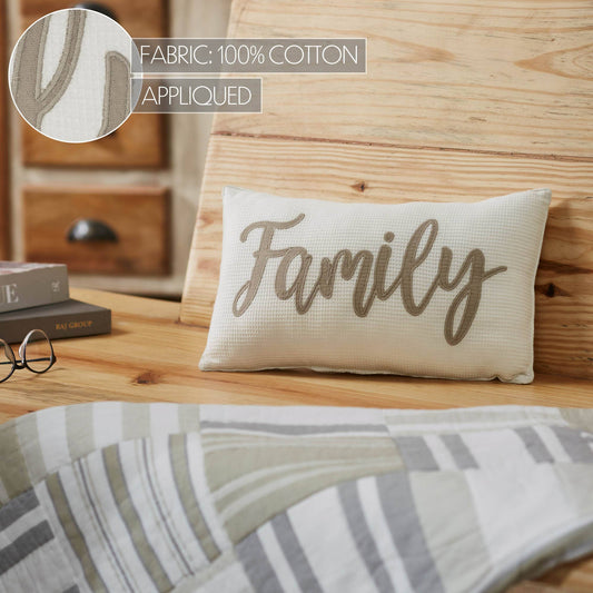 Finders Keepers Family Pillow 9.5x14