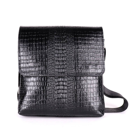 Vegan Croc Leather Messenger bag