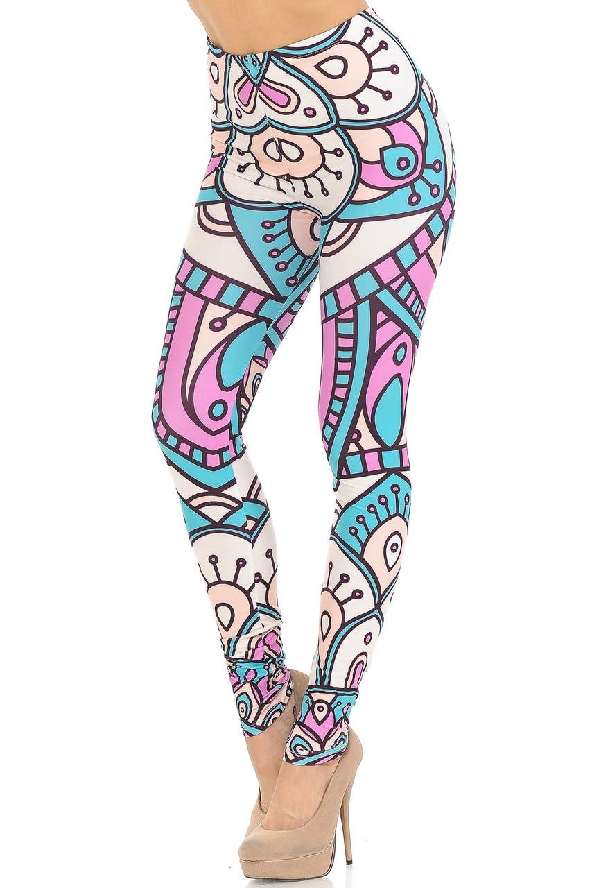 Creamy Soft Cute Mandala Leggings - USA Fashion™