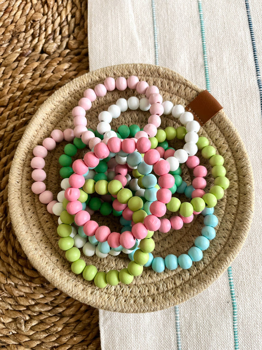 Boho Wooden Beaded Bracelets