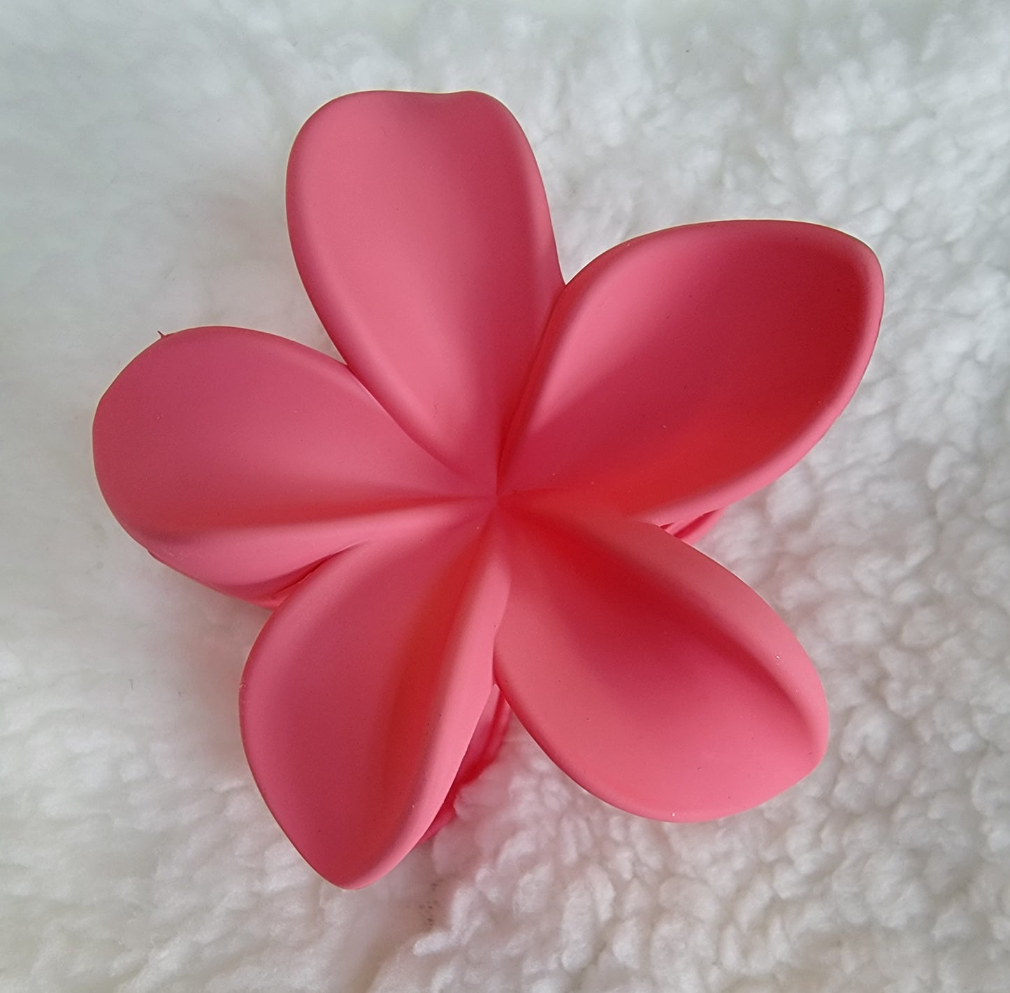 Matte Color Flower Shape Hair Claw Clip