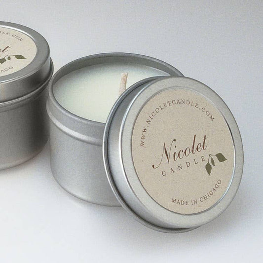 Silver Tin Candles (2oz)