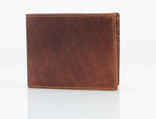 Leather Impressions - American Bison RFID Leather Bi Fold Wallet