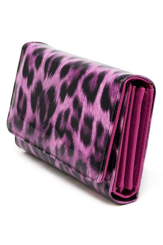 Hana - Leopard Pattern Trifold Wallet