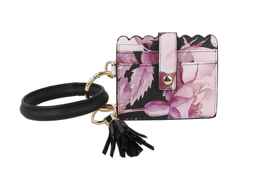 MULTI POCKET FLORAL WRISTLET