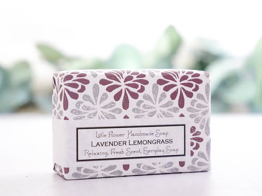 Lavender Lemongrass Handmade Soap: 3.5 oz